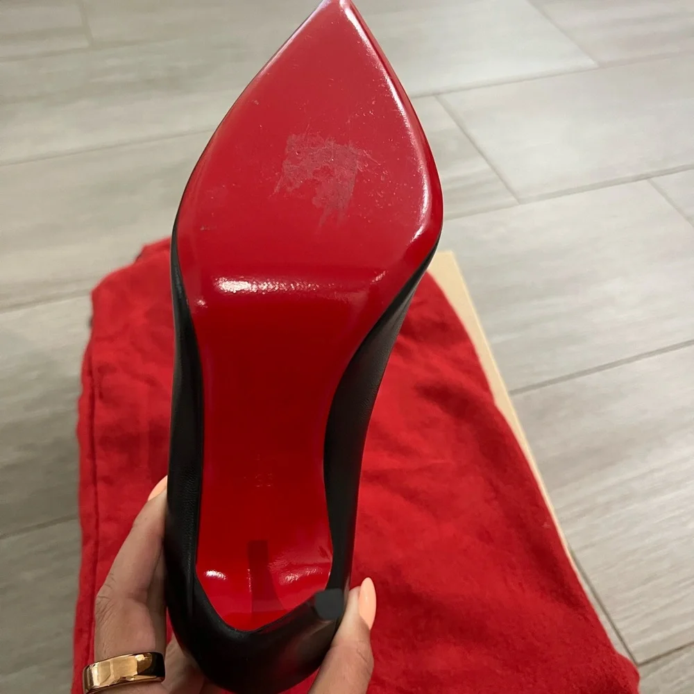 Kate Red Sole High-Heel Pumps, 100m Black, size 36 - Picture 7 of 7
